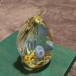 Hand Blown Glass Paperweight